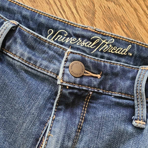Universal Thread Jeans Medium Wash Mid Rise Skinny 14/32S - Picture 8 of 16